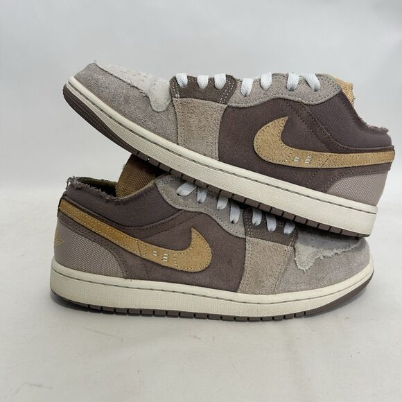 Nike Suede Athletic Shoes in Brown and Cream - Picture 1 of 12
